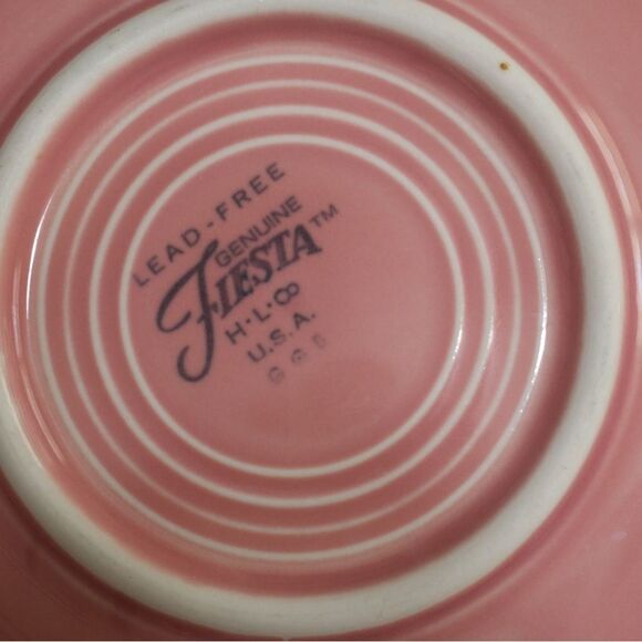 Fiestaware Pink Mini Dish GGB 1992 2nd Quarter - Picture 3 of 3